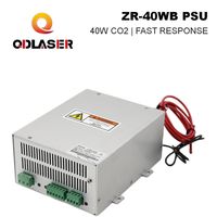 QDLASER ZRSUNS ZR-40WB 40W CO2 Laser Power Supply 110V 220V untuk 30W-50W Tabung Kaca K40 Suku Cadang Mesin Pemotong Ukiran