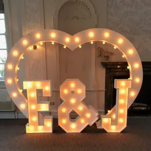 New Giant Large 18" 3ft 4ft 5ft Acrylic Marquee Letters Light Up Letter Party Marquee Numbers