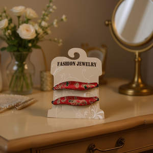 Fashion Jewelry Hair Clip Red Patterned Design For Women Accessories Ref 07129 - Product Image 2