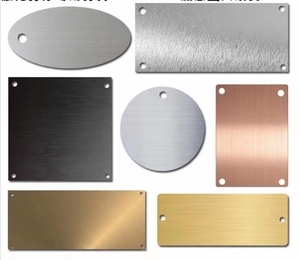 Tùy chỉnh bảng hiệu nhôm Anodized hiện đại, bảng tên đúc, nhãn kim loại trống <span class=keywords><strong>in</strong></span> màn hình - Product Image 4