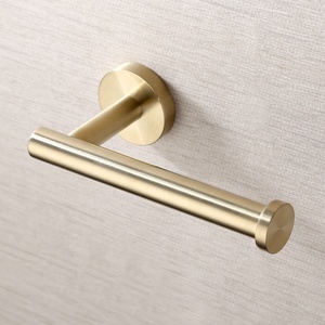 Fabricante profesional al por mayor soporte <span class=keywords><strong>de</strong></span> <span class=keywords><strong>papel</strong></span> higiénico autoadhesivo <span class=keywords><strong>de</strong></span> latón cromado sin perforación - Product Image 3