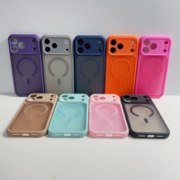 Accessoires de téléphone magnétiques mats en TPU et PC tendance pour iPhone 17 Pro Max, protection intégrale, coque de téléphone antichoc pour iPhone 17 16 15