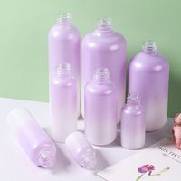 Bouteille en PET violette dégradée personnalisée pour savon liquide bouteille de shampoing en plastique emballage de conteneur de produits de soins capillaires