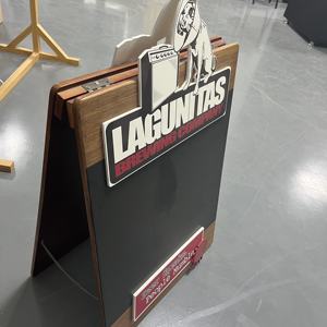 Tienda espejo acrílico tablero de exhibición de doble cara niños <span class=keywords><strong>pizarra</strong></span> publicidad Marco de exhibición <span class=keywords><strong>Cartelera</strong></span> de madera - Product Image 5