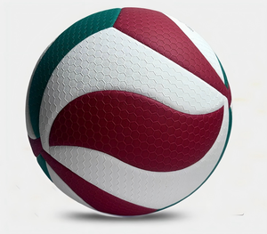 Ballon de volley en microfibre PU PVC avec logo personnalisé pour l'entraînement des adultes, style standard, taille 3, taille 4, taille 5 - Product Image 2