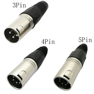 Профессиональный XLR аудио кабель Разъем 3/4/5-Pin микрофон штекер с гнездовым разъемом для микрофона провода и адаптера питания E2 - Product Image 1