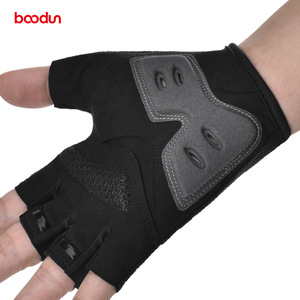 Baodun – gants de cyclisme demi-doigts en microfibre, coussinet de paume absorbant les chocs, pour vélo de route, de montagne, utilisation en plein air, unisexe - Product Image 3