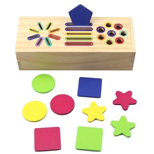 Juguetes Montessori para Bebés, 3 en 1, <span class=keywords><strong>Caja</strong></span> de Clasificación de Colores, <span class=keywords><strong>Actividades</strong></span> para Niños Pequeños, Habilidades Motoras Finas, Juguetes Educativos para Niños - Product Image 3