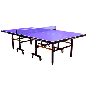 Mesa de tenis de mesa Double Fish 201A para interiores con ruedas de 125 mm, plegable, para uso doméstico y comercial - Product Image 3