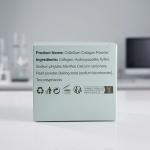 Poudre dentifrice au collagène OEM pour un nettoyage doux, des gencives saines et un blanchiment des dents, fabrication sous marque privée ODM - Product Image 3