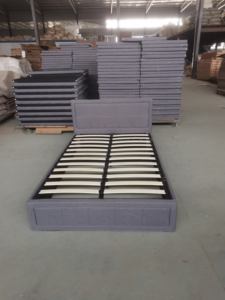 <span class=keywords><strong>Lit</strong></span> <span class=keywords><strong>de</strong></span> rangement rembourré avec levage hydraulique, grand rangement caché, mobilier <span class=keywords><strong>de</strong></span> chambre à coucher, <span class=keywords><strong>lit</strong></span> simple minimaliste, cadre <span class=keywords><strong>de</strong></span> <span class=keywords><strong>lit</strong></span> élégant avec lignes verticales - Product Image 3