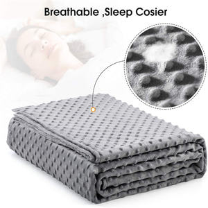 Housse <span class=keywords><strong>de</strong></span> couette en polaire polyester 100%, poids personnalisé, anti-acariens, résistante aux bactéries, non toxique, utilisation quatre saisons, tailles Queen/King - Product Image 4