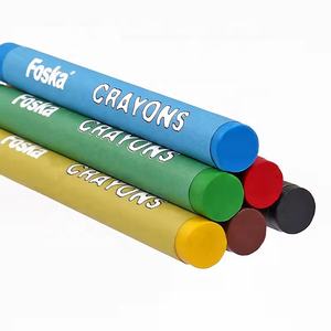 Crayons de cire Foska 6 couleurs 12 couleurs 24 couleurs Pack Crayon scolaire Jumbo rond pour le bureau et l'école - Product Image 5