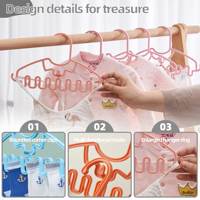 Cintre pour bébé empilable antidérapant, cintre pour vêtements d'enfants qui économise de l'espace pour la garde-robe des nouveau-nés et des tout-petits
