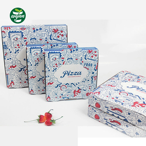 Nhà Máy Tùy Chỉnh Logo Sóng Giấy Thực Phẩm Carton Pizza Hộp Bao Bì