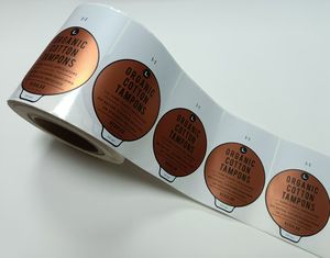 Étiquette adhésive en rouleau pour emballage de lingettes humides, en plastique PET, argent mat, vinyle, <span class=keywords><strong>anti</strong></span>-<span class=keywords><strong>UV</strong></span>, imperméable, imprimé <span class=keywords><strong>UV</strong></span> - Product Image 3