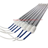 ZBW personnalisé 800 watts 220v élément chauffant infrarouge à quartz, tube chauffant à quartz tube chauffant en fibre de carbone, chauffage infrarouge à quartz