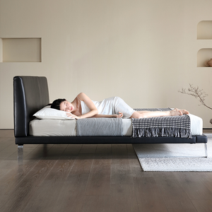 YSS Design moderno King Size <span class=keywords><strong>letto</strong></span> <span class=keywords><strong>matrimoniale</strong></span> morbido imbottito testiera semplice in legno <span class=keywords><strong>matrimoniale</strong></span> modelli fantasia struttura in legno massiccio per adulti - Product Image 5