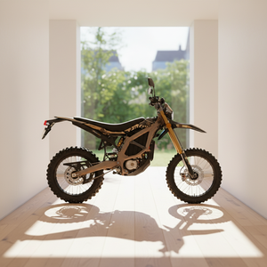 Vélo Électrique Homologué Route 2026 Sur Ron Ultra Bee 21kW 60Ah avec Clignotants Gauche/Droite, en Alliage d'Aluminium Forgé Noir et Marron - Product Image 6