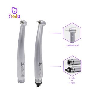 Alat genggam Dental kecepatan tinggi, Handpiece 3 cara semprot tombol tekan turbin putar kecepatan tinggi instrumen kedokteran gigi kepala standar 2 lubang - Product Image 2