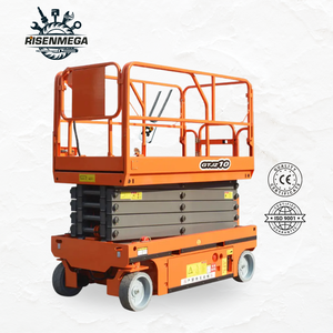 स्व-चालित इलेक्ट्रिक कैंची लिफ्ट प्लेटफॉर्म 3-20 मीटर 450 किलोग्राम क्षमता लीड-एसिड बैटरी व्हील संरेखण खुदरा के लिए प्रमाणित - Product Image 3