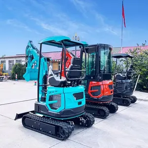 Nuoman mini ekskavatör 1 ton 2 ton 3.5 ton yeni ürünler küçük ekskavatör mini kepçe makine kova başparmak kollu