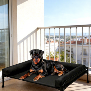 Elevated <strong>Dog</strong> <strong>Bed</strong> with Bolster Large Outdoor Raised Pet Cot Breathable Mesh Cooling <strong>Dog</strong> <strong>Bed</strong> for Extra Large <strong>Dogs</strong> - Product Image 4