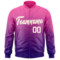 Blouson de sport d'hiver vintage avec logo personnalisé pour hommes OEM vestes de baseball universitaire grande taille avec fermeture à glissière décontractées