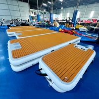 Docks flottants modulaires gonflables Saut d'eau Plate-forme gonflable Île de radeau pour bateau ponton Jet Ski