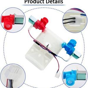 Válvula de entrada para lavadora W11210459, 120V, de plástico, ajustable, de montaje en pared, para modelos Whirlpool - Product Image 1