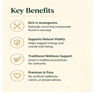 Suplemento Herbal Detox de 16oz con Extracto de Guanábana, Semilla Negra y Moringa para Apoyo Inmunológico, Salud Intestinal y Vitalidad Antioxidante - Product Image 4