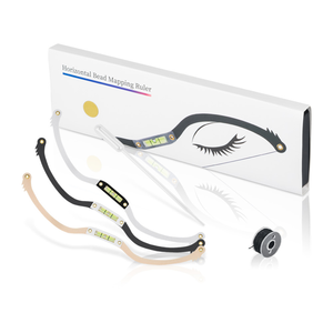 HadiyahBeauty Façonnage des sourcils Microblading Maquillage permanent <span class=keywords><strong>Arc</strong></span> <span class=keywords><strong>et</strong></span> flèche Ligne Règle Chaîne de mesure Outil de positionnement des sourcils - Product Image 2