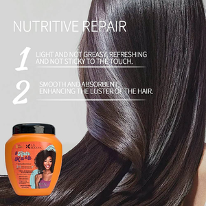 Maschera Riparatrice Naturale per <span class=keywords><strong>Capelli</strong></span>, Anti-Crespo, Nutriente e Lucidante, <span class=keywords><strong>Trattamento</strong></span> Professionale per Tutti i Tipi di <span class=keywords><strong>Capelli</strong></span> Ricci - Product Image 5