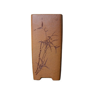 Maceta de Bonsái de Arcilla Morada, Tallada a Mano, Cocida al Horno, Pequeña, para Escritorio - Product Image 5