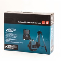 Niveau laser 3D 16 lignes, auto-nivelant, 360 degrés, faisceau vert, niveau laser croisé