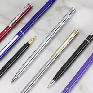 Cadeaux promotionnels avec logo personnalisé, stylo à bille en métal pour le bureau, papeterie d'entreprise - Product Image 6