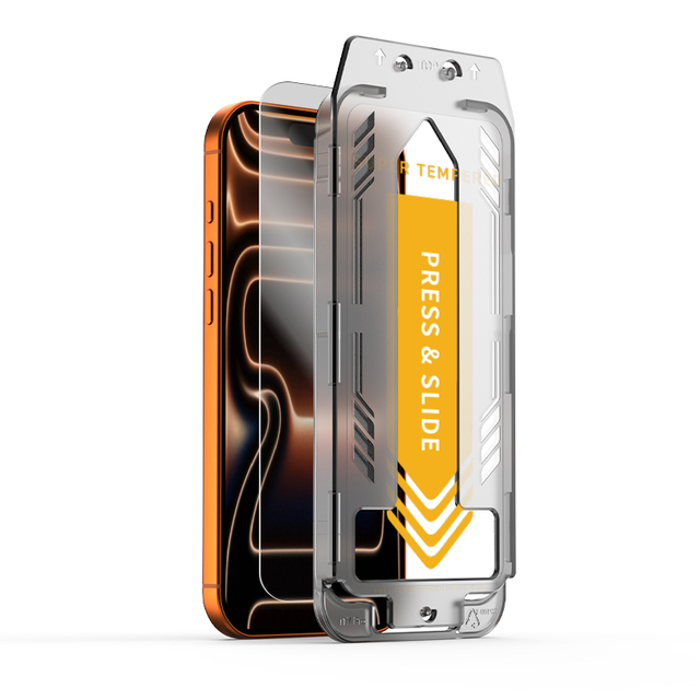 Automatic Dust Free HD Clear Screen Protectors Tempered Glass Alignment Easy Install Kit for iPhone 17 Air Pro Max
