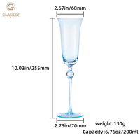 Ensemble de flûtes à champagne pour la Saint-Valentin, verres colorés, cadeau pour couple, verres à vin pour dîner romantique, ensemble de verres à vin pour anniversaire