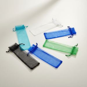 In Stock Wedding Fan <b>Bag</b> Various Colors Organza Gauze Drawstring <b>Gift</b> Packaging Materials China HEN - Product Image 4