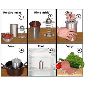 Olla a presión de acero inoxidable con termómetro para hacer carne, herramientas de cocina para hacer carne saludable con horno de <span class=keywords><strong>Bacon</strong></span> - Product Image 3