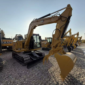 Excavadora de cadenas pequeña usada Caterpillar CAT308E de 8 toneladas, excavadora usada CAT308 308E con certificación EPA CE y garra de agarre - Product Image 1