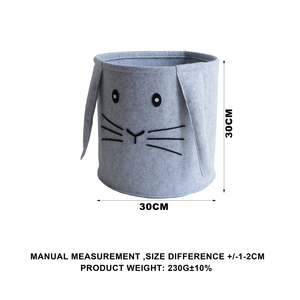 <span class=keywords><strong>Boîte</strong></span> de rangement pour animaux de compagnie style INS en feutre polyester anti-poussière pour le rangement des collations dans le salon - Product Image 2