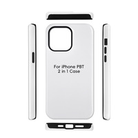 Coques de téléphone vierges Fonlyu 3D à double couche pour sublimation, compatibles iPhone 17 16 15 14 13 12 Pro Max, pour impression DIY par transfert thermique