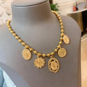 <span class=keywords><strong>BD</strong></span>- B4960 vierge marie saint collier vintage collier en or collier pendentif christianisme pour femmes hommes - Product Image 3