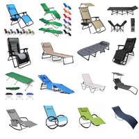 Chaise longue OEM portable pour piscine, camping, patio, jardin, cour arrière, utilisation en extérieur
