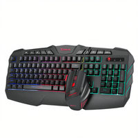 Paquete de Teclado y Ratón para Juegos Xtrike Me MK-880, Cable USB, 104 Teclas Programables, 16000 DPI, Retroiluminación LED Multicolor, Soporte para Muñeca