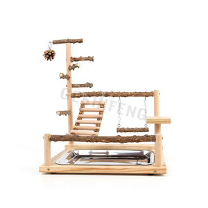 GESHIFENG Parrot <strong>Stand</strong> <strong>Bird</strong> Perches Climb Toy for <strong>Feeding</strong> Training <strong>Bird</strong> <strong>Stand</strong> With Swing - Product Image 6