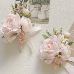Set de Flores Artificiales de Seda para Boutonnière de Boda, para Novio, Novia, Padrinos de Boda, Damas de Honor, Fiesta de Graduación, Evento Formal, <span class=keywords><strong>Pro</strong></span> Art - Product Image 4