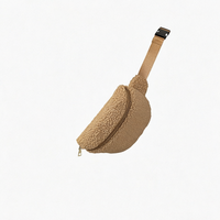 Sac Cosmétique Grande Capacité en Peluche Douce Sherpa Écologique, Fermeture Éclair Durable, Couleurs Vives, pour Femmes - Meilleures Ventes