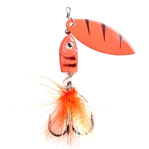 Esca Metallica Rotante con Piume - Spinnerbait a Lunga Gittata con Ami per Spigola e Pesca in <span class=keywords><strong>Mare</strong></span> - Product Image 5
